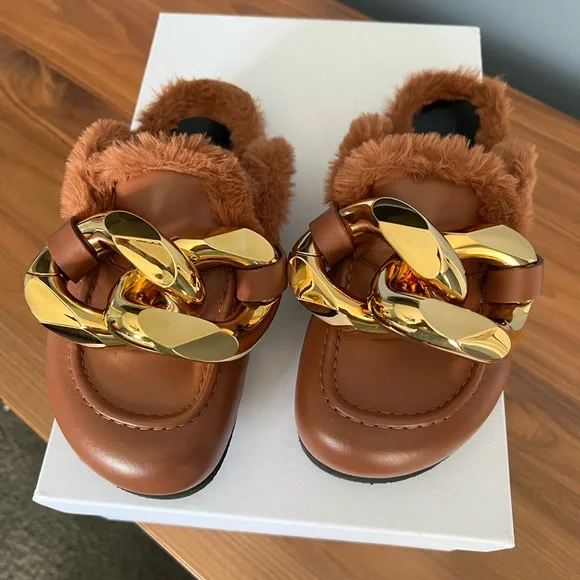 Chunky Chain Loafers Jw Anderson Chain Mules JW Anderson Chunky